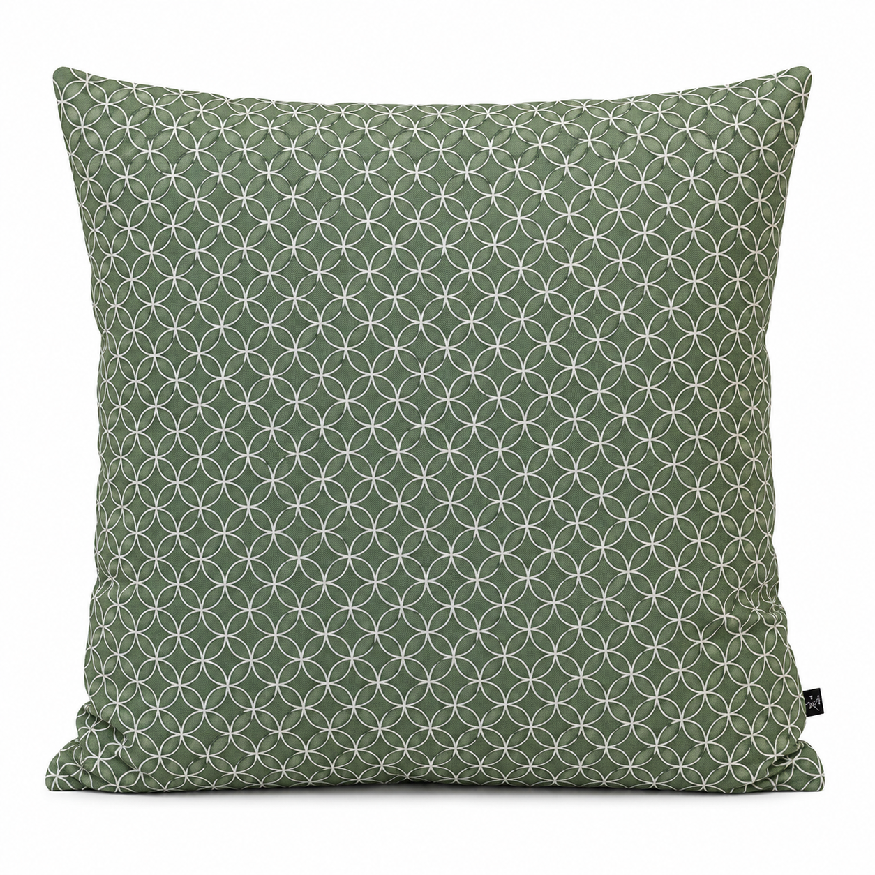 Japansk Pudebetræk Motiv Shippo Grøn - 50x50 cm