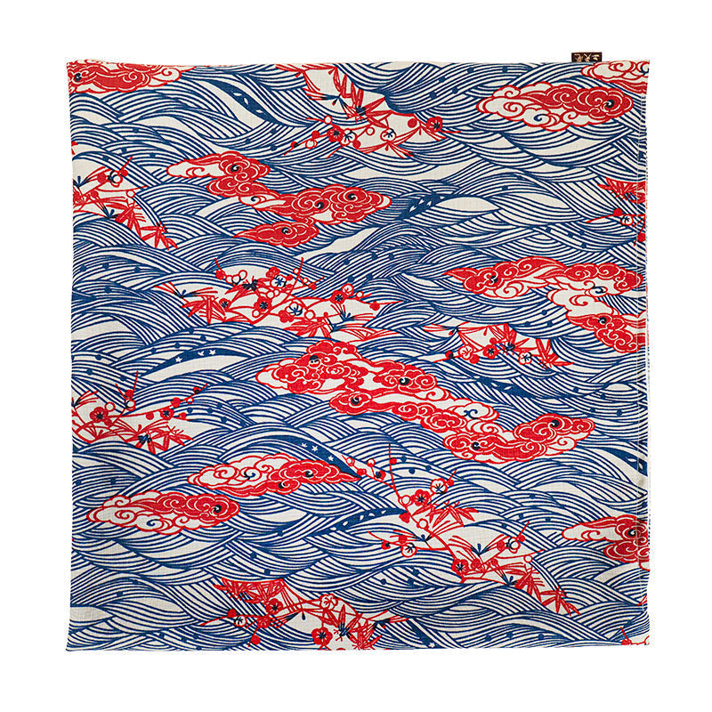 Japansk Pudebetræk Motiv Shōchikubai - 45x45 cm