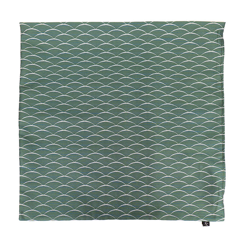 Japansk Pudebetræk Tsumugi-Stof Grøn - 50x50 cm