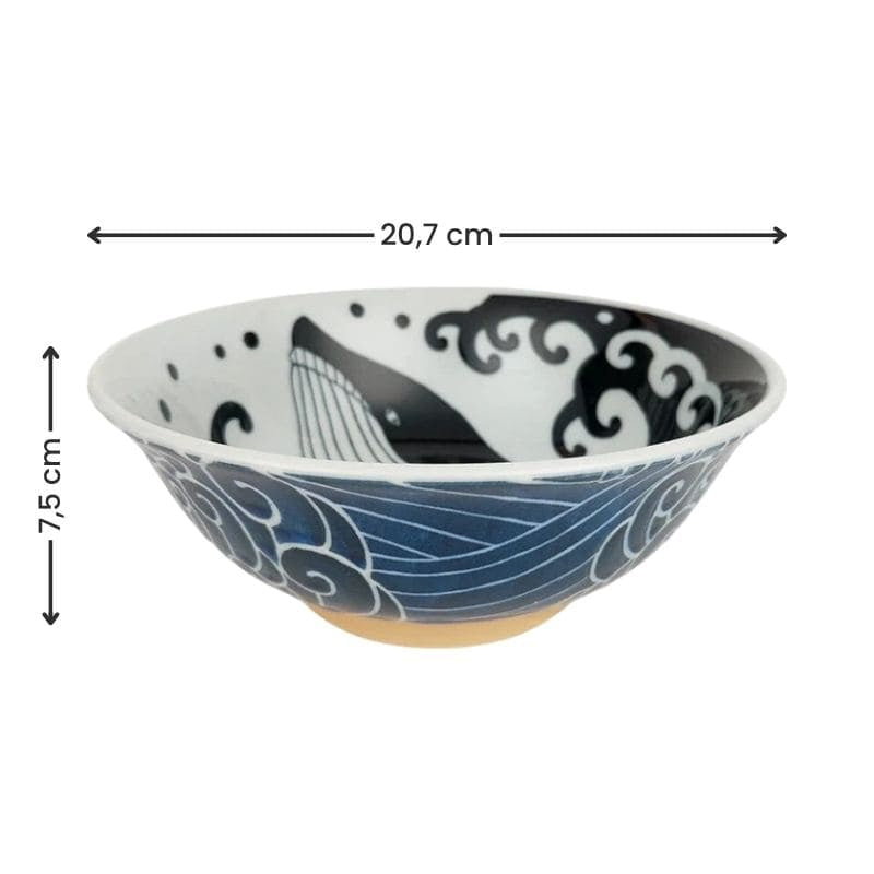 Japansk Ramen-skål med hval