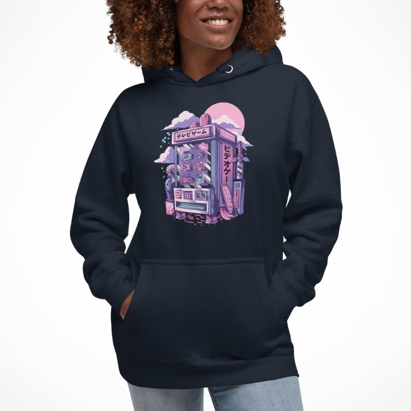 Japansk retro gaming-sweatshirt