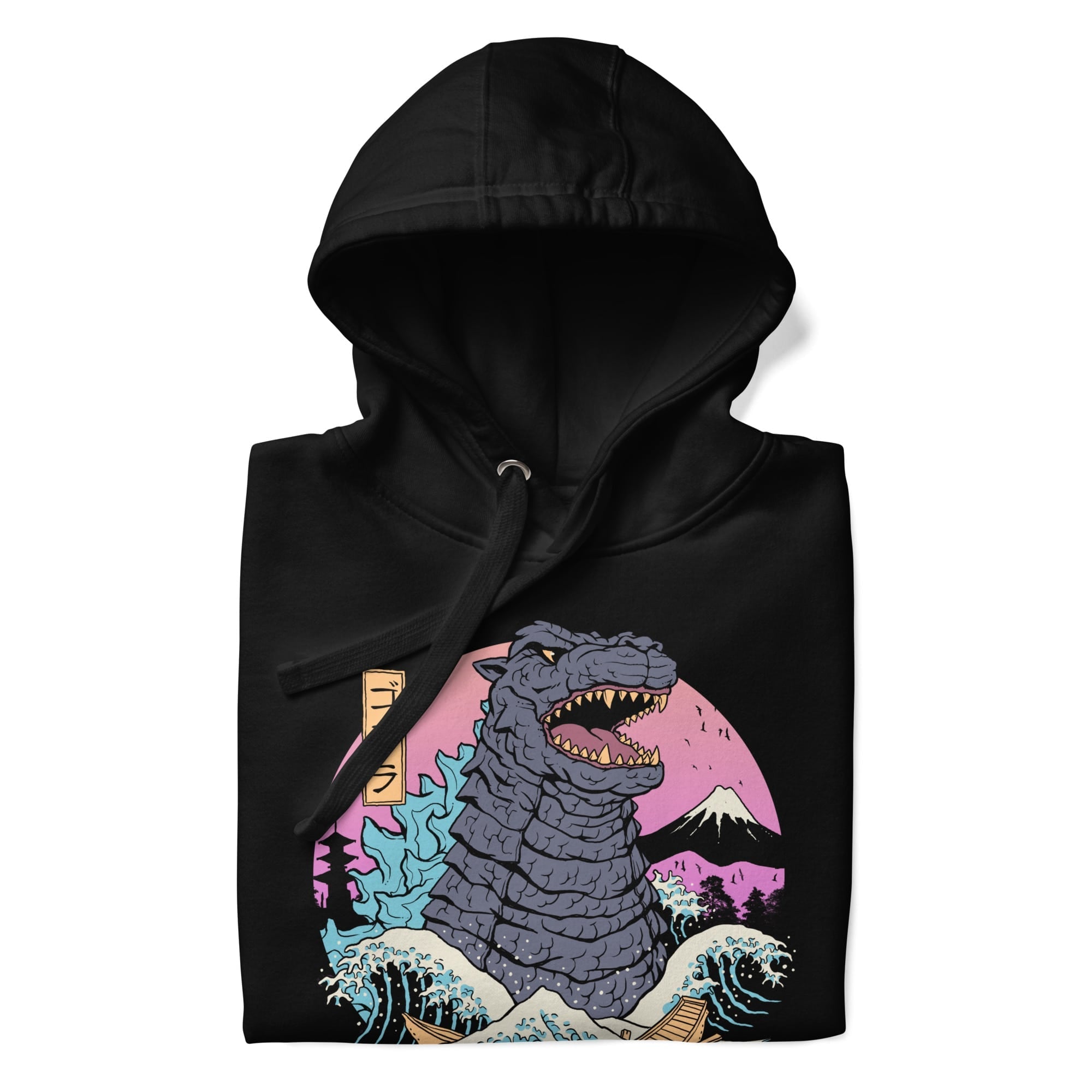 Japansk retro Kaiju-sweatshirt