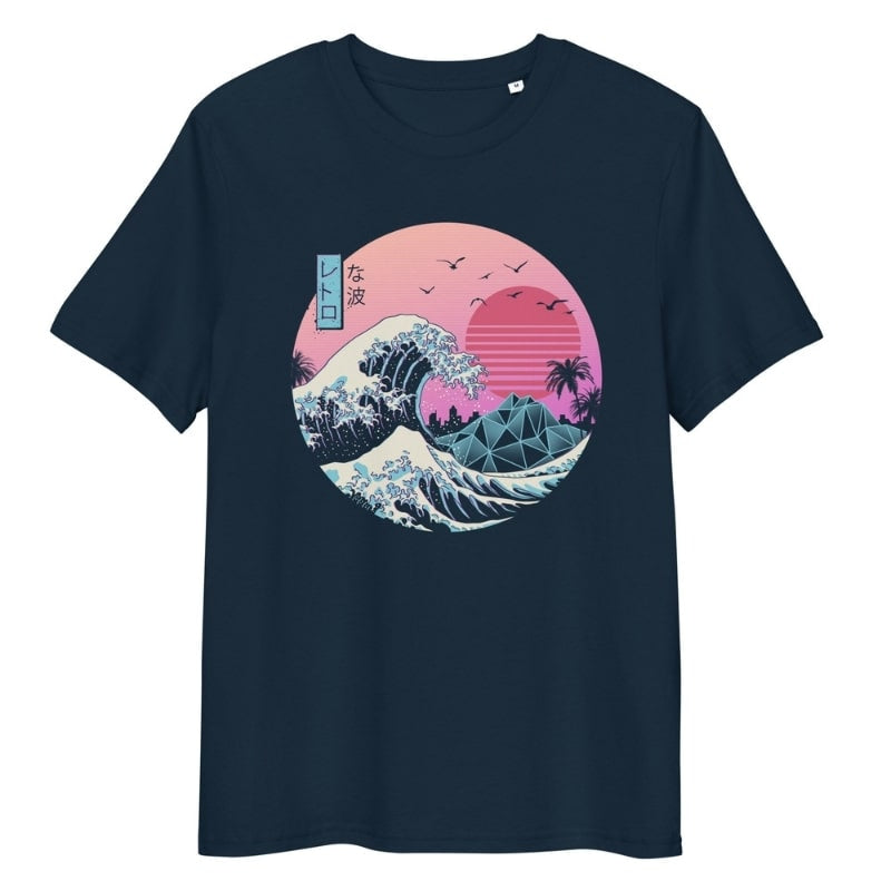 Japansk retro Kanagawa T-shirt S