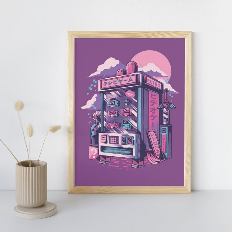 Japansk retro-spilplakat A3