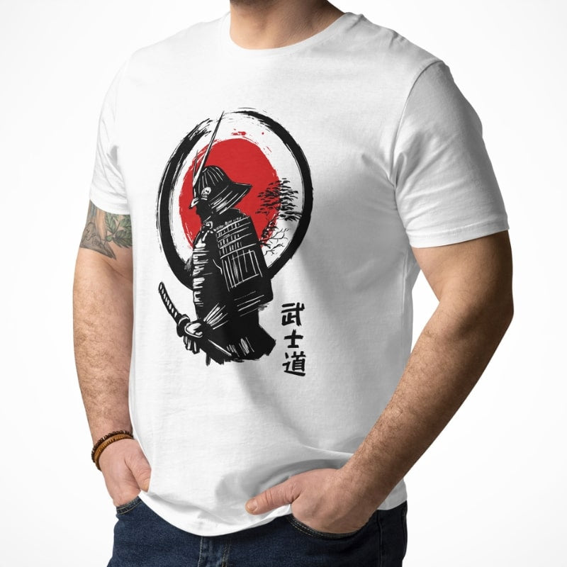 Japansk samurai T-shirt