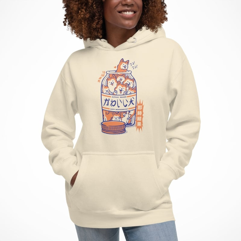 Japansk Shiba antidepressiv sweatshirt