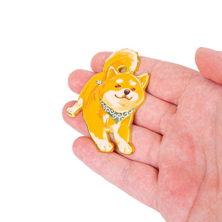 Japansk Shiba Inu-magnet af metal