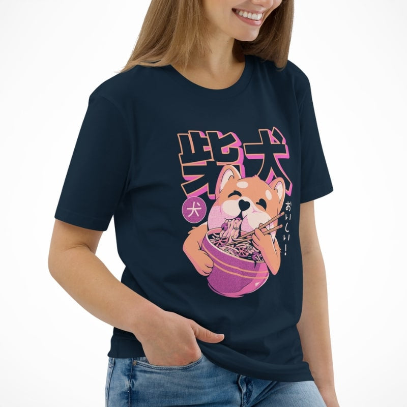 Japansk Shiba Noodle T-shirt