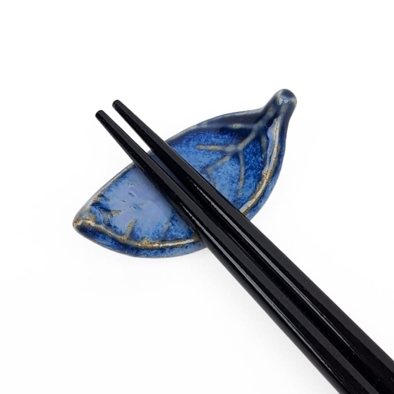 Japansk spisepindeholder Blue Leaf