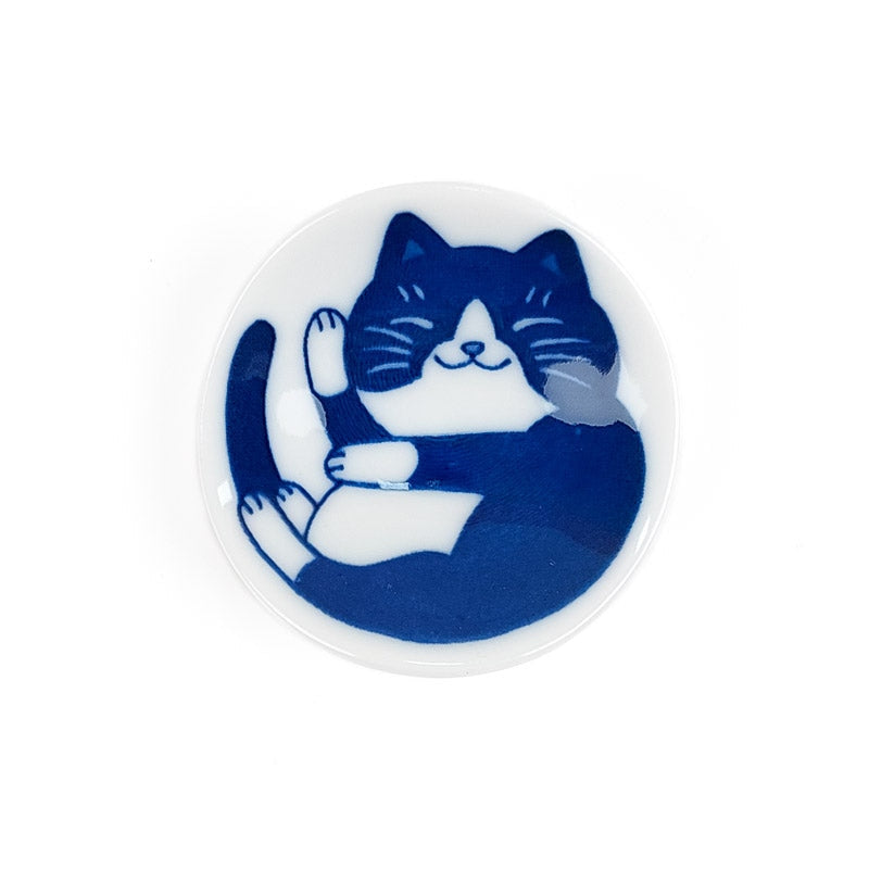 Japansk spisepindeholder med kat