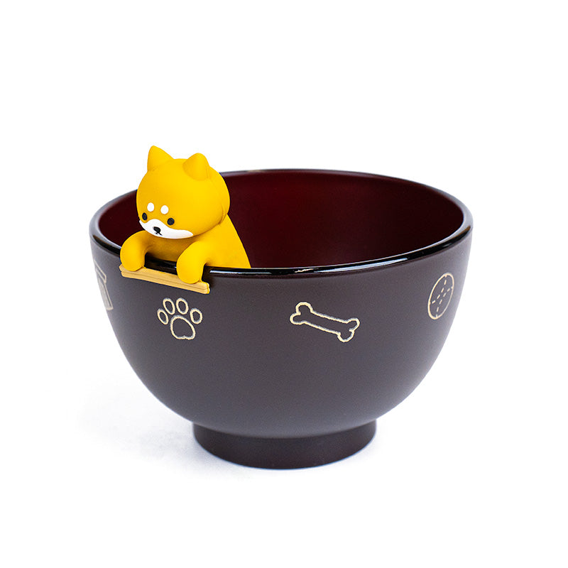 Japansk Suppeskål & Spisepindsholder - Shiba Inu