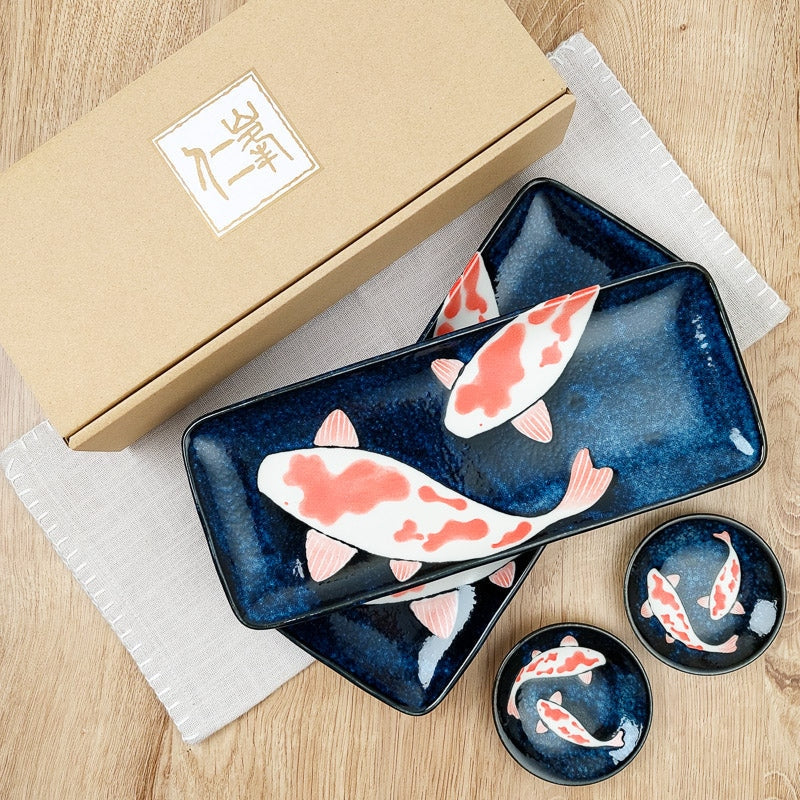 Japansk sushi-tallerkensæt