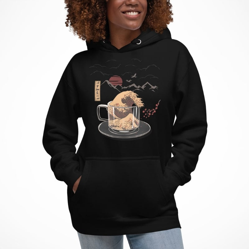 Japansk sweatshirt Kanagawa Coffee