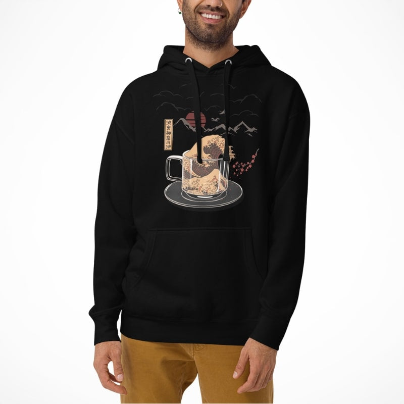 Japansk sweatshirt Kanagawa Coffee