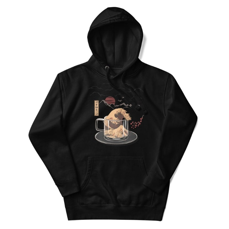 Japansk sweatshirt Kanagawa Coffee S