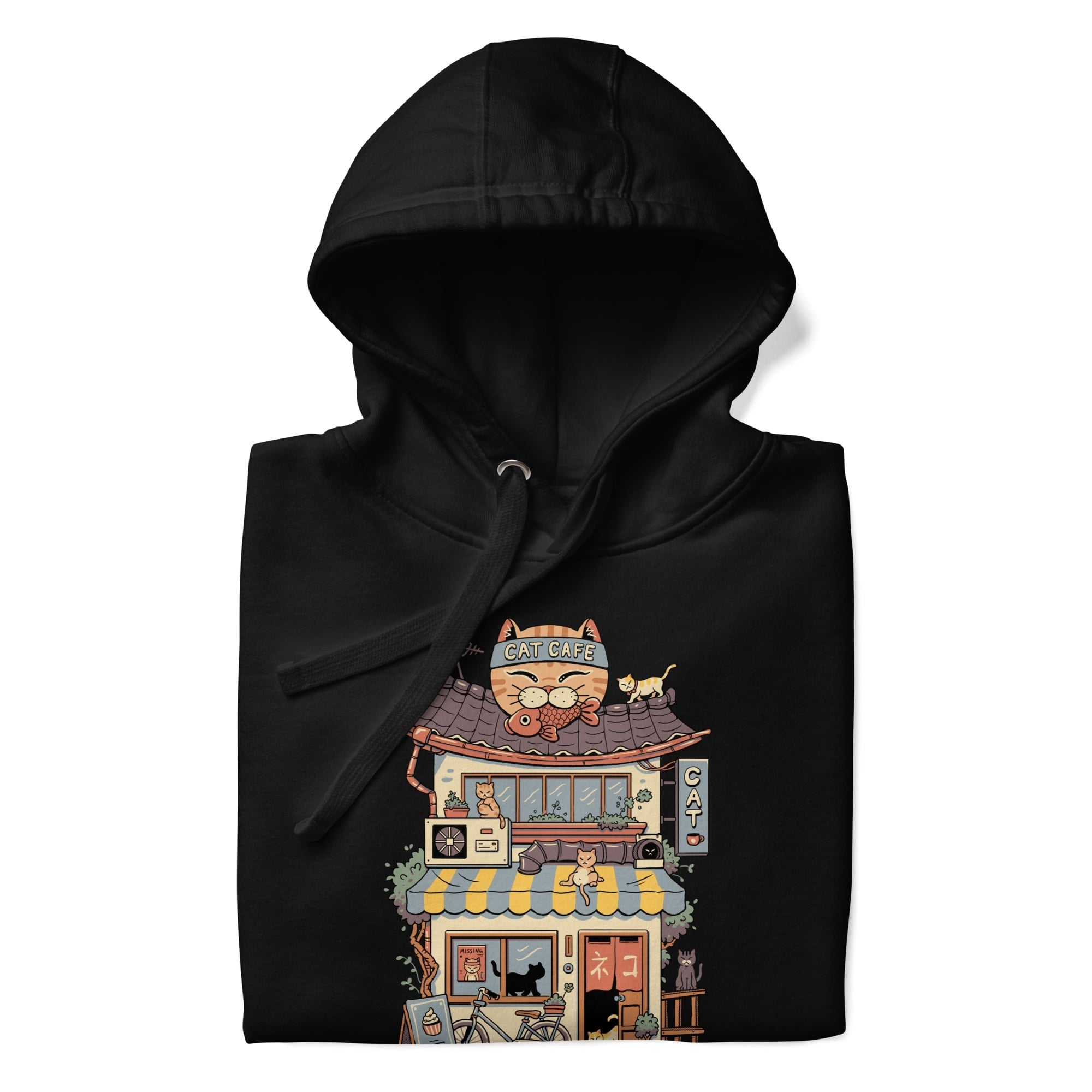 Japansk sweatshirt Neko Café