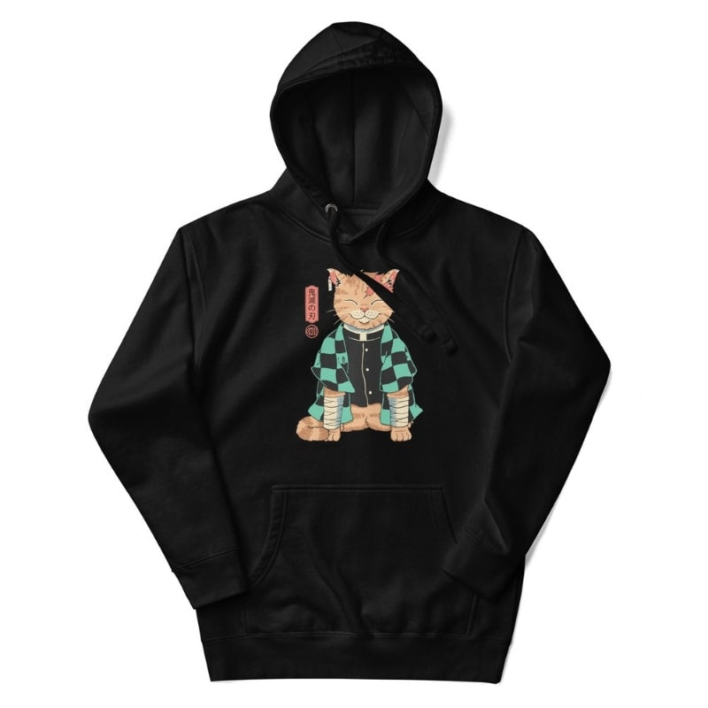 Japansk sweatshirt Neko Pourfendeur S / Sort