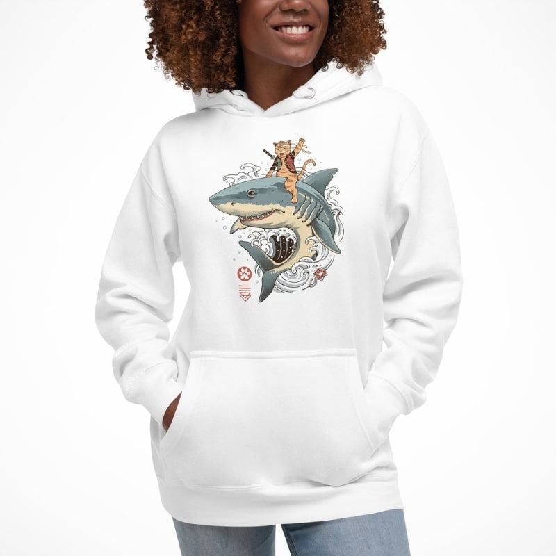 Japansk sweatshirt Neko Shark