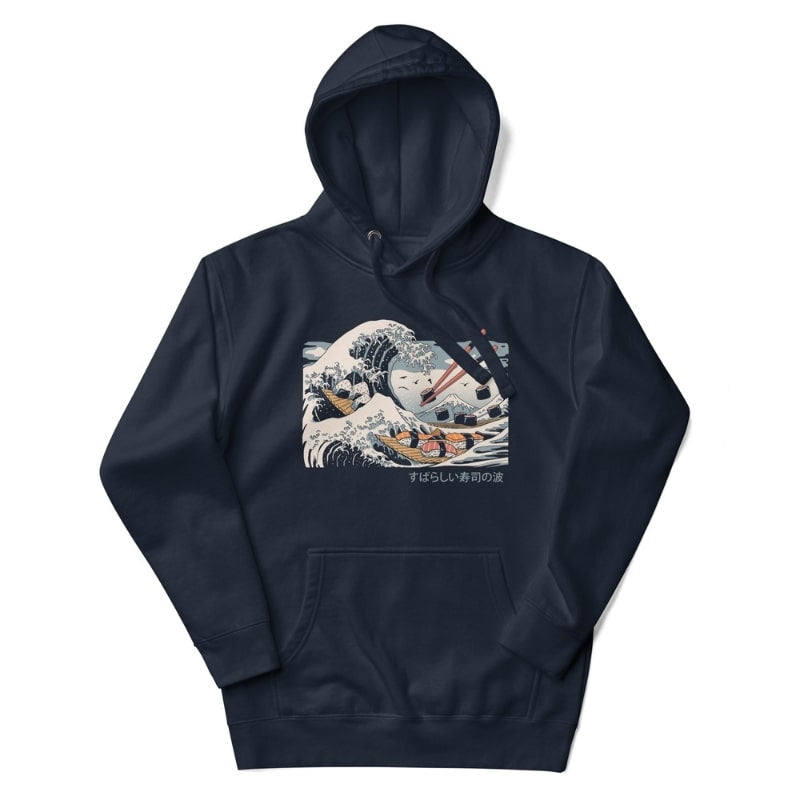 Japansk sweatshirt Sushi Kanagawa S