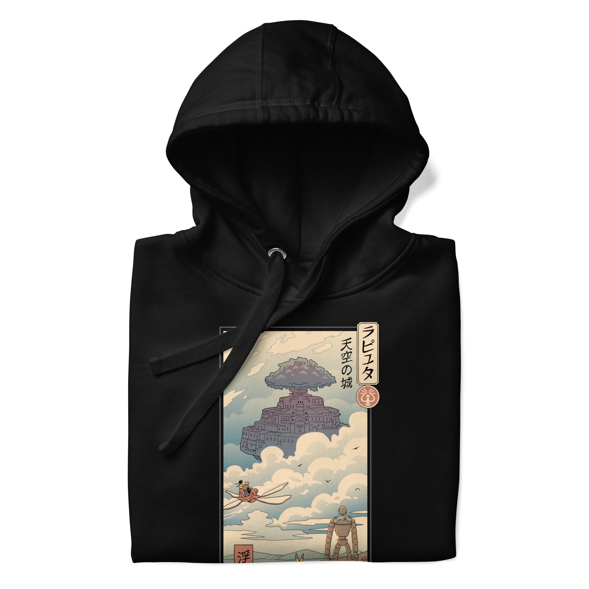 Japansk sweatshirt Ukiyo-e Laputa