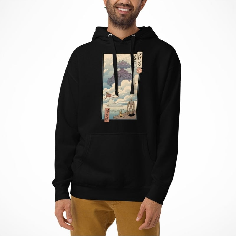 Japansk sweatshirt Ukiyo-e Laputa