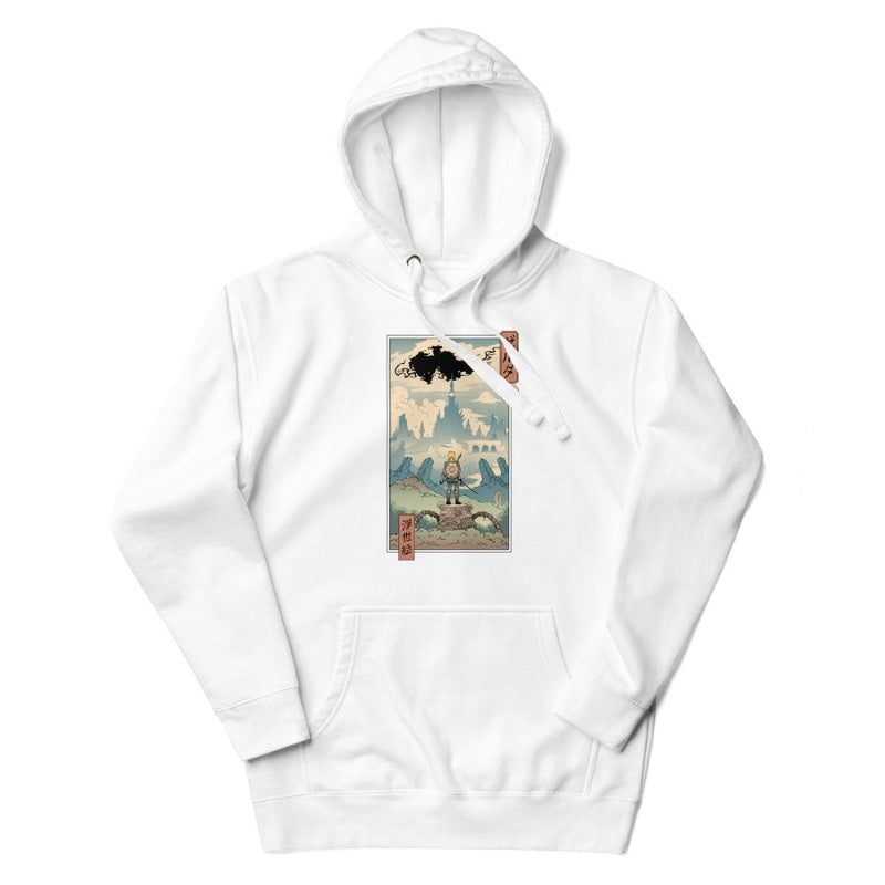 Japansk sweatshirt Ukiyo-e The Legend S / Hvid