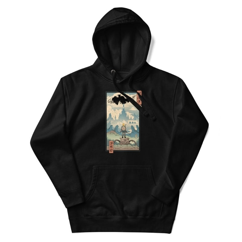 Japansk sweatshirt Ukiyo-e The Legend S / Sort