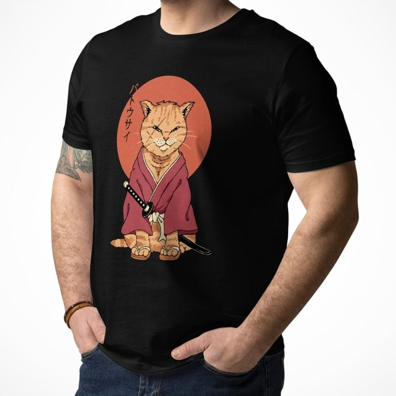 Japansk T-shirt Neko Battôsaï