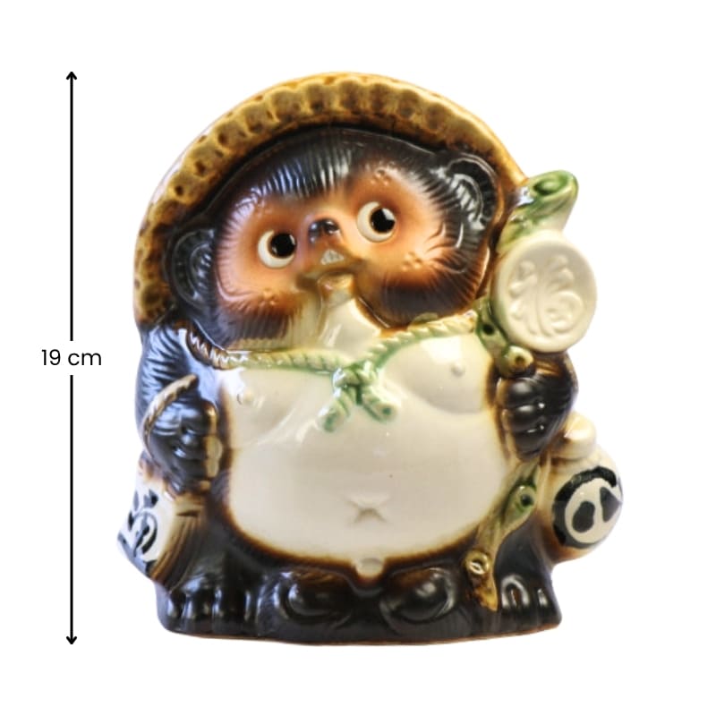 Japansk Tanuki-statuette 19 cm