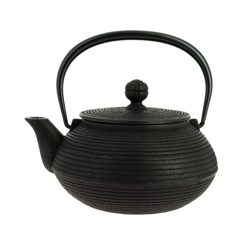 Japansk tepotte i støbejern Iwachu Senbiki Black 650 ml