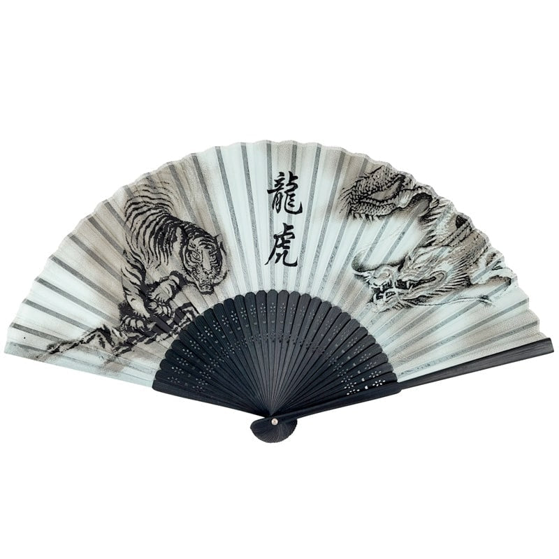 Japansk tiger og drage-vifte