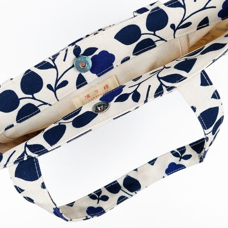 Japansk tote bag Blomstermønster