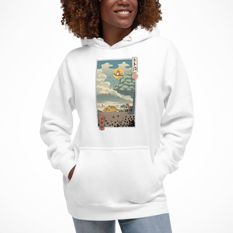 Japansk Ukiyo-e Forest Guardians Sweatshirt