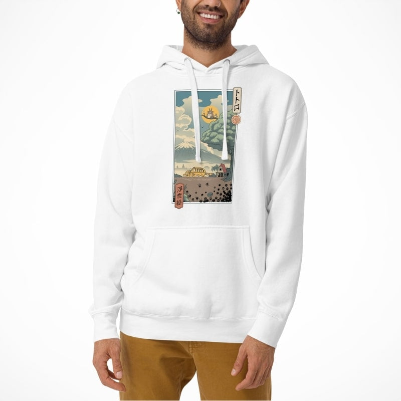 Japansk Ukiyo-e Forest Guardians Sweatshirt