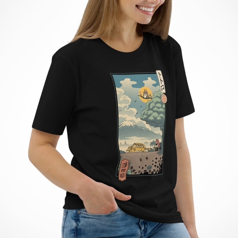 Japansk Ukiyo-e Forest Guardians T-shirt