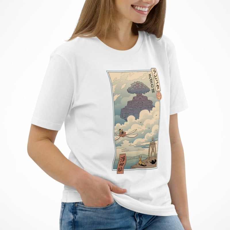 Japansk Ukiyo-e Laputa T-shirt