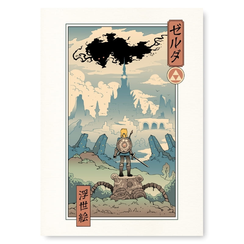 Japansk Ukiyo-e Legend-plakat A3
