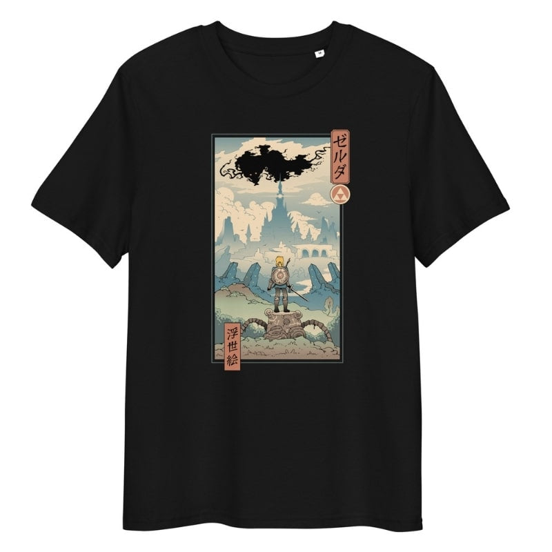 Japansk Ukiyo-e legende T-shirt S / Sort