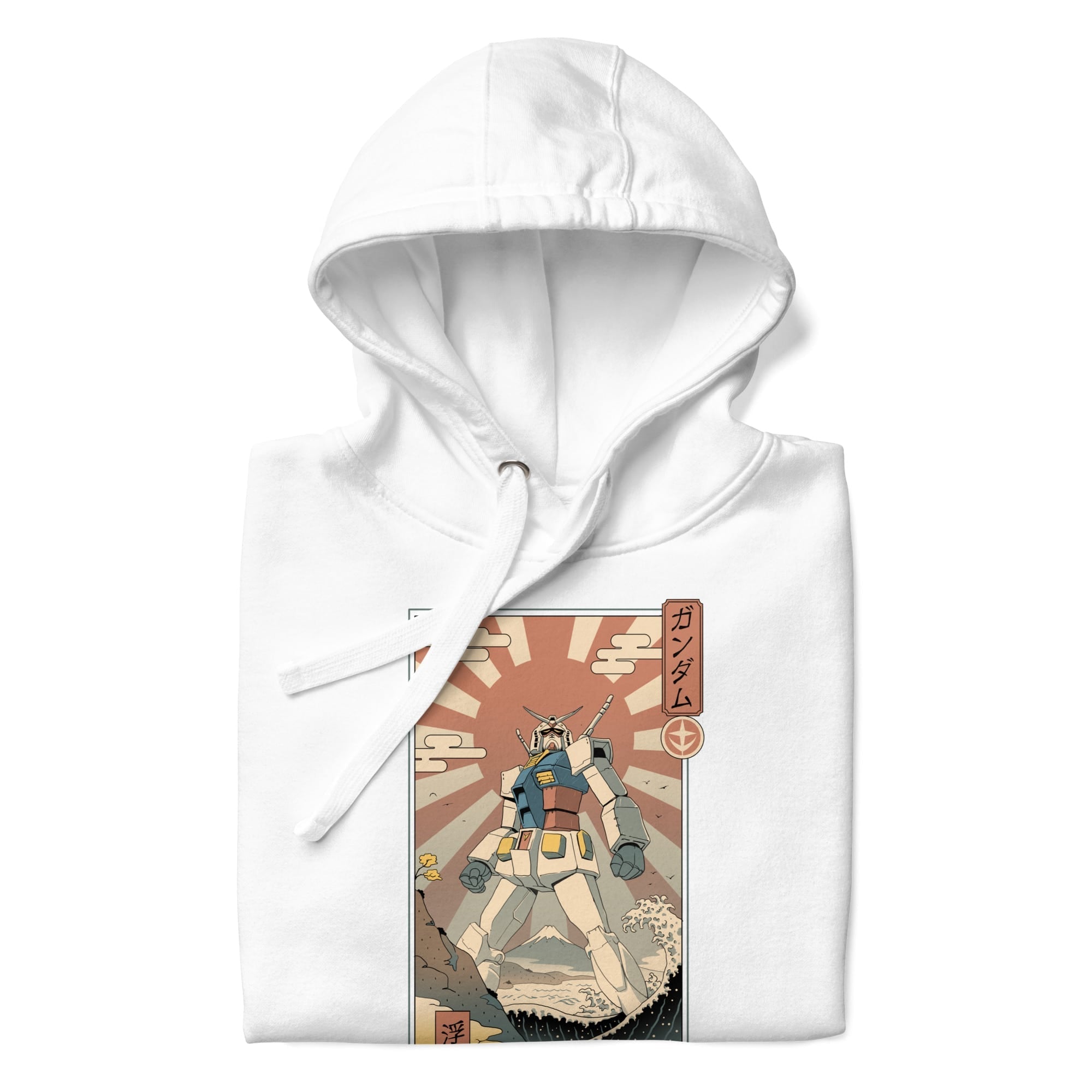 Japansk Ukiyo-e Mecha & Fuji Sweatshirt