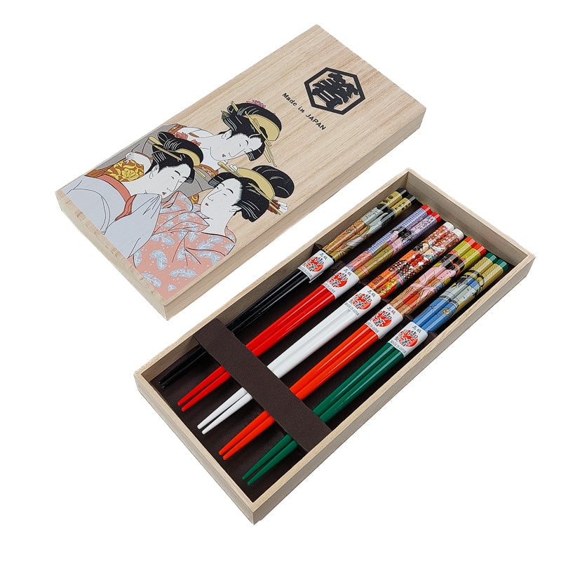 Japansk Ukiyo-e-spisepindesæt