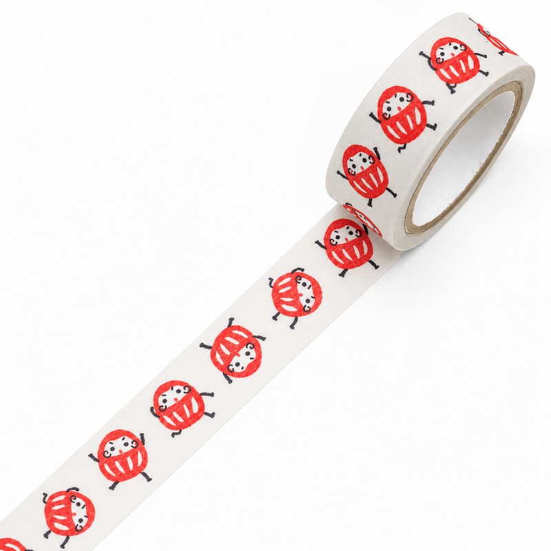 Japansk Washi-Tape - Daruma