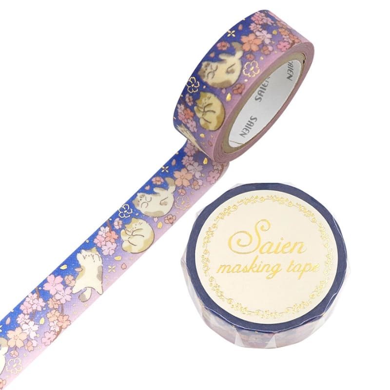 Japansk Washi Tape Sakura Cat