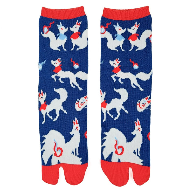 Japanske Kitsune-sokker EU 35-39