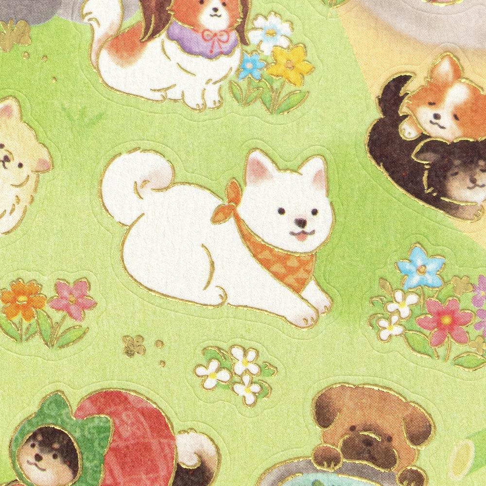 Japanske Klistermærker - Hunde & Japansk