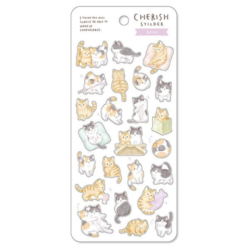 Japanske klistermærker Kawaii Neko