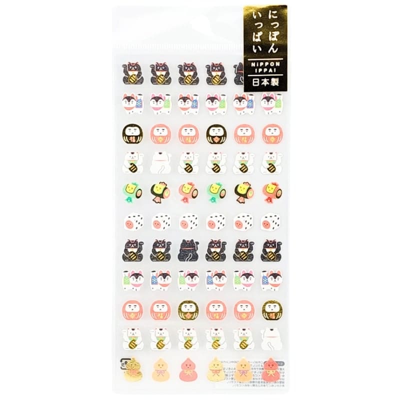 Japanske klistermærker Mini lykkeamuletter