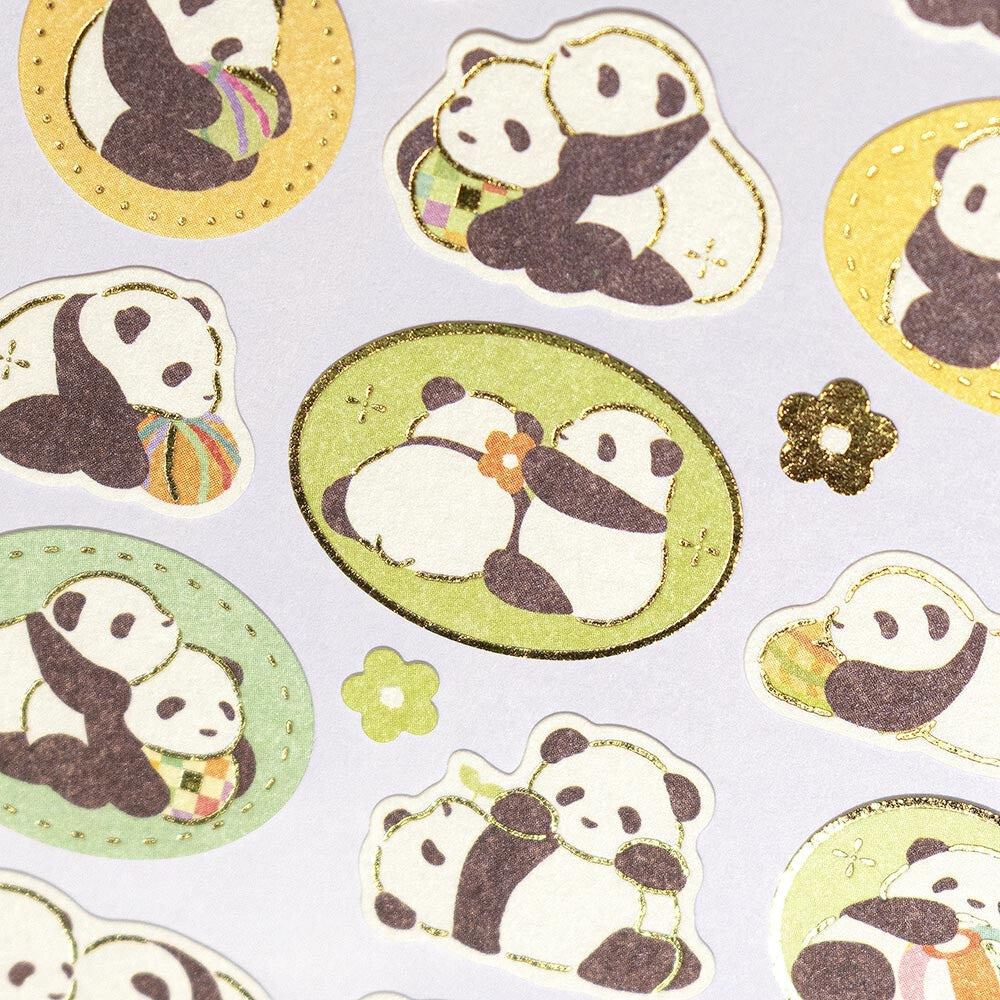Japanske Klistermærker - Panda