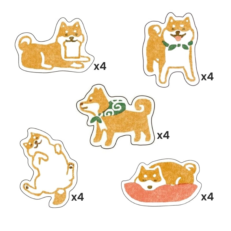 Japanske klistermærker Shiba hund
