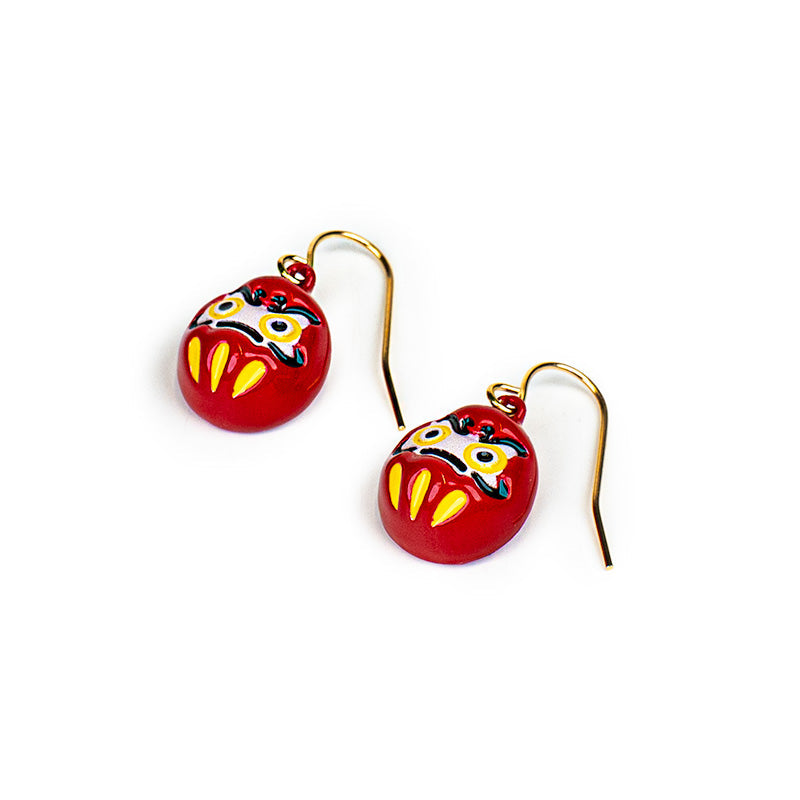 Japanske Øreringe - Lille Daruma