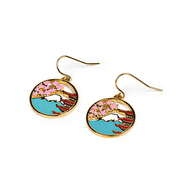Japanske Øreringe - Pagode & Fuji
